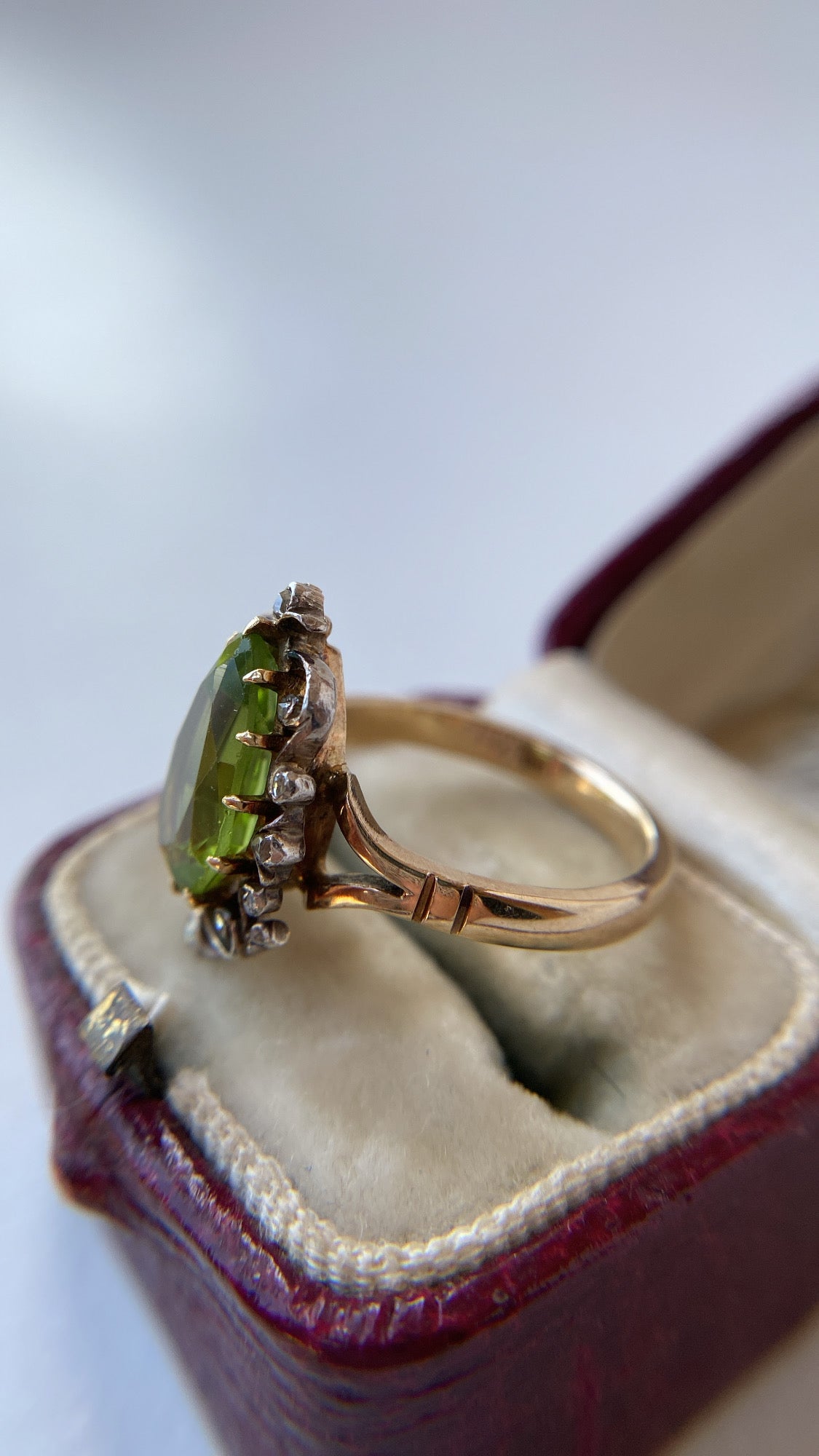 the pear shaped peridot