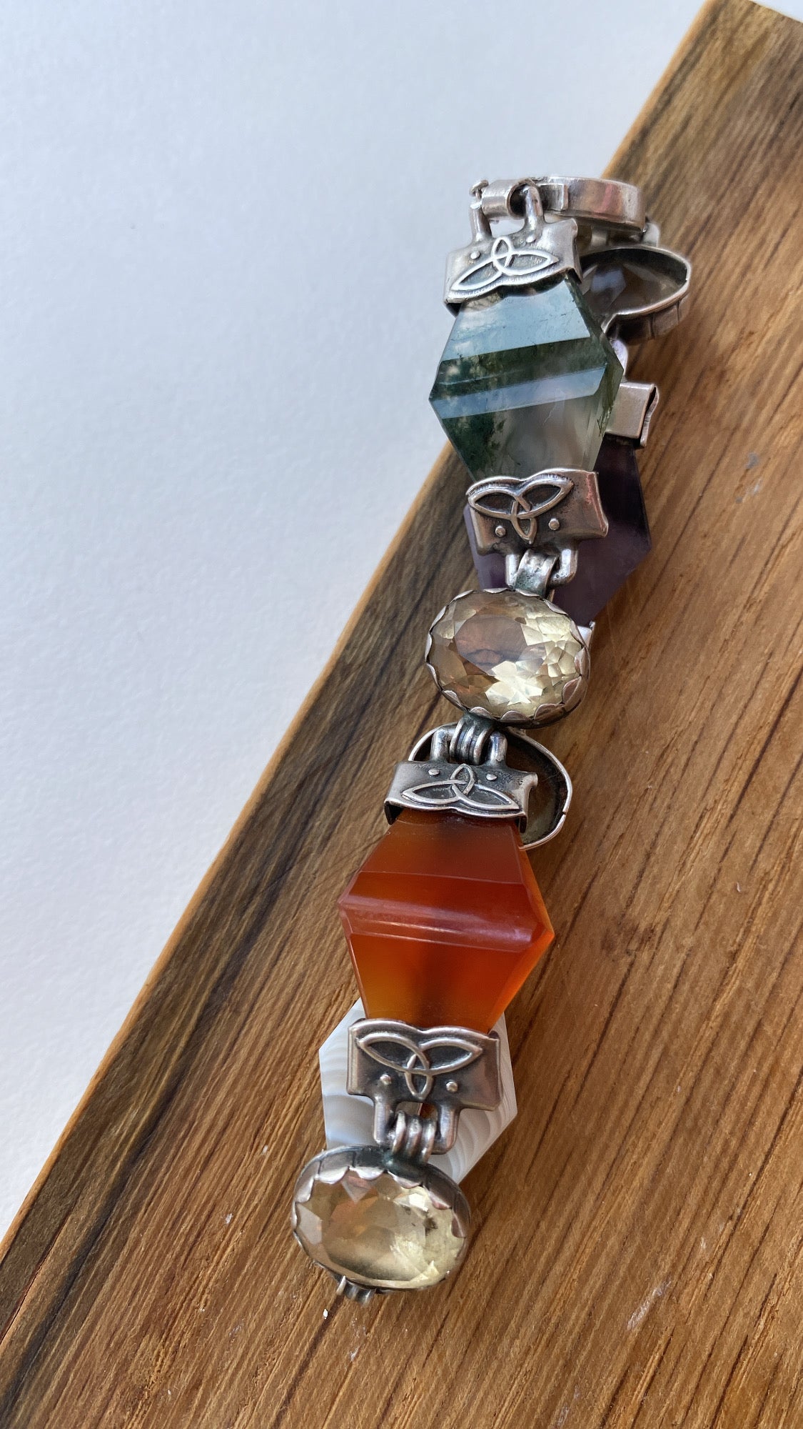 the Scottish agate and cairngorm bracelet