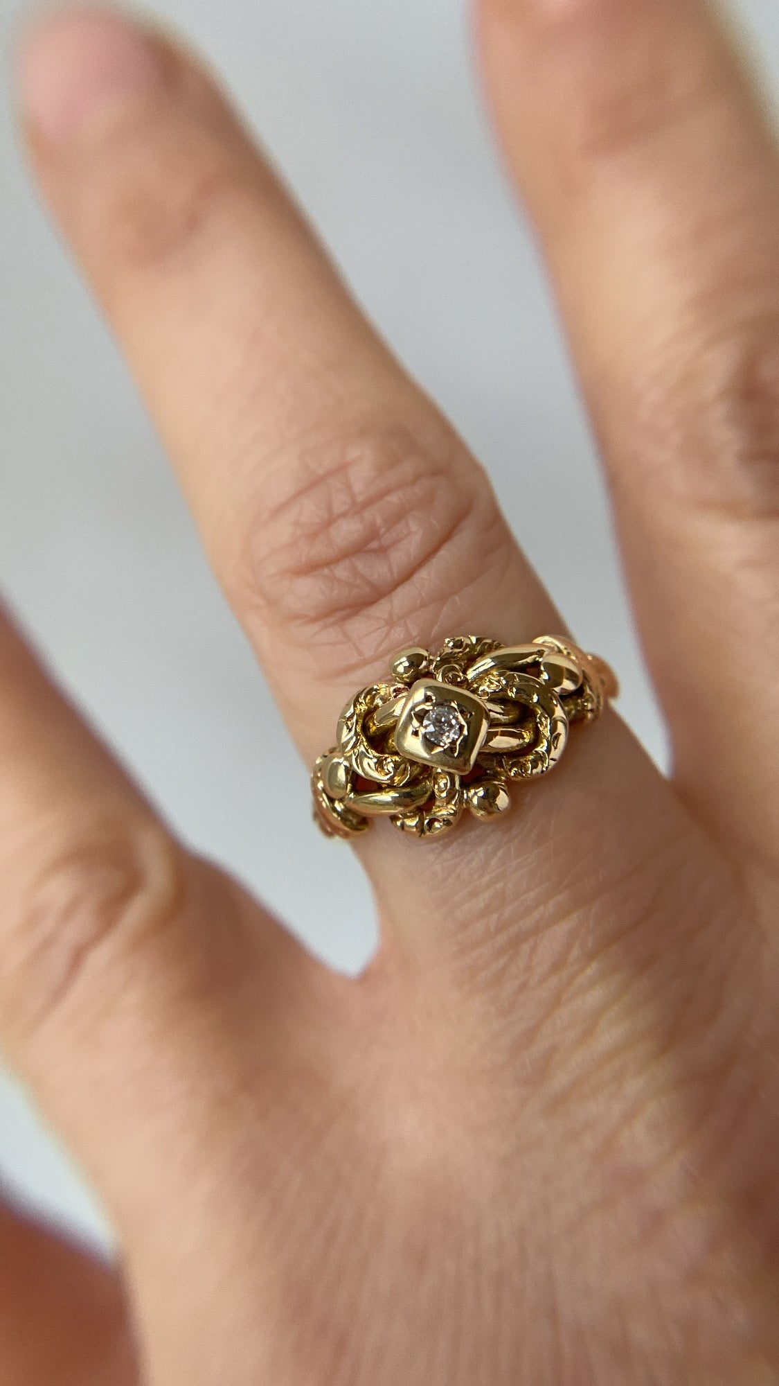 the antique knot ring