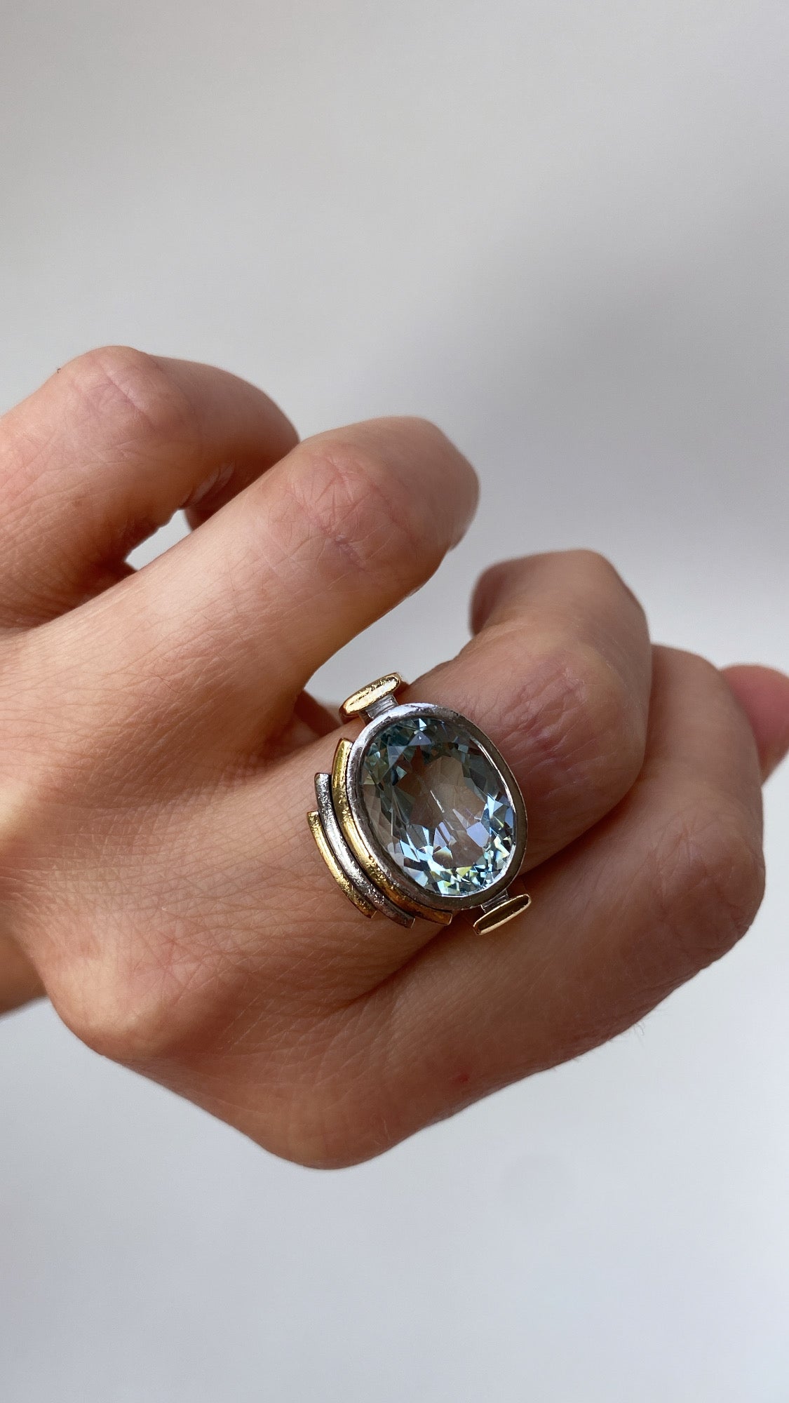 the 1940s aquamarine ring