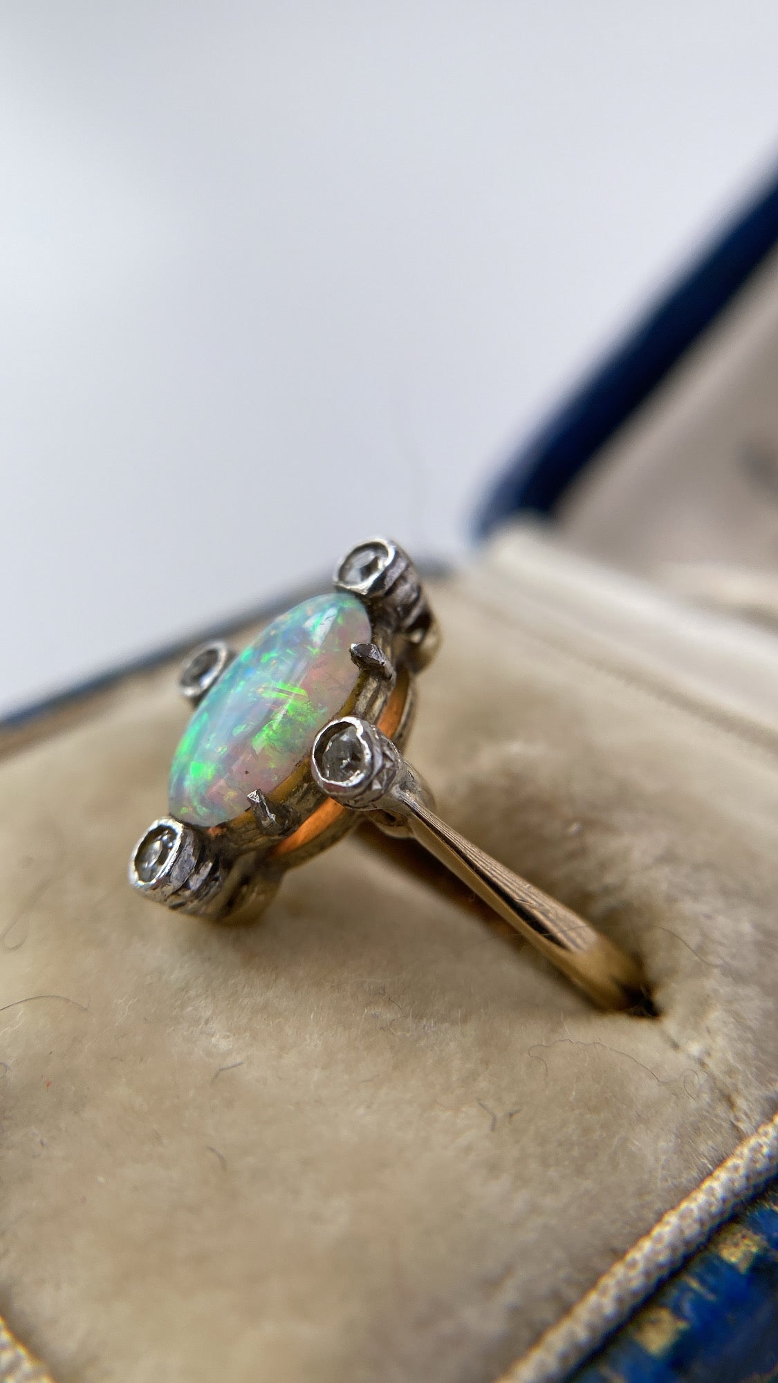 the rainbow opal ring
