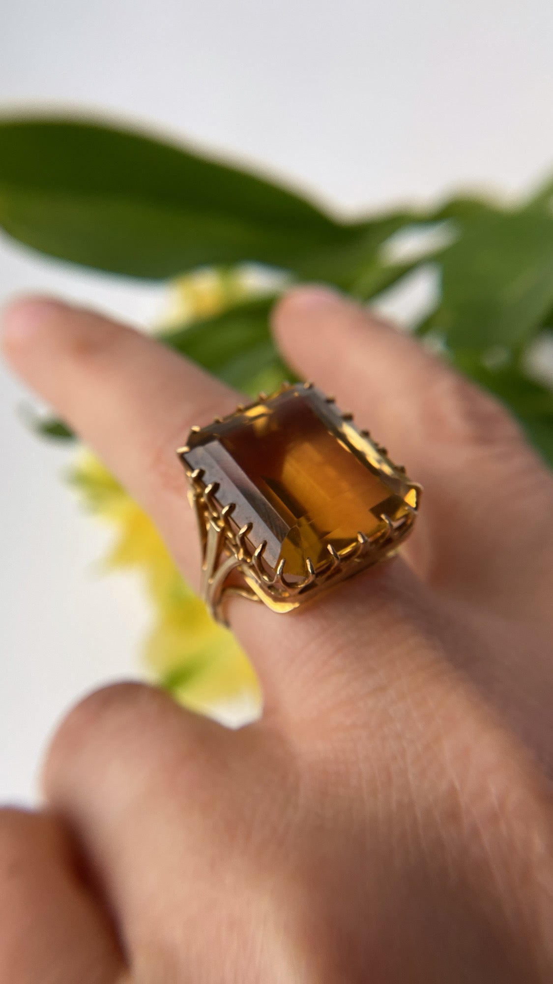the citrine cocktail ring/ layaway 4