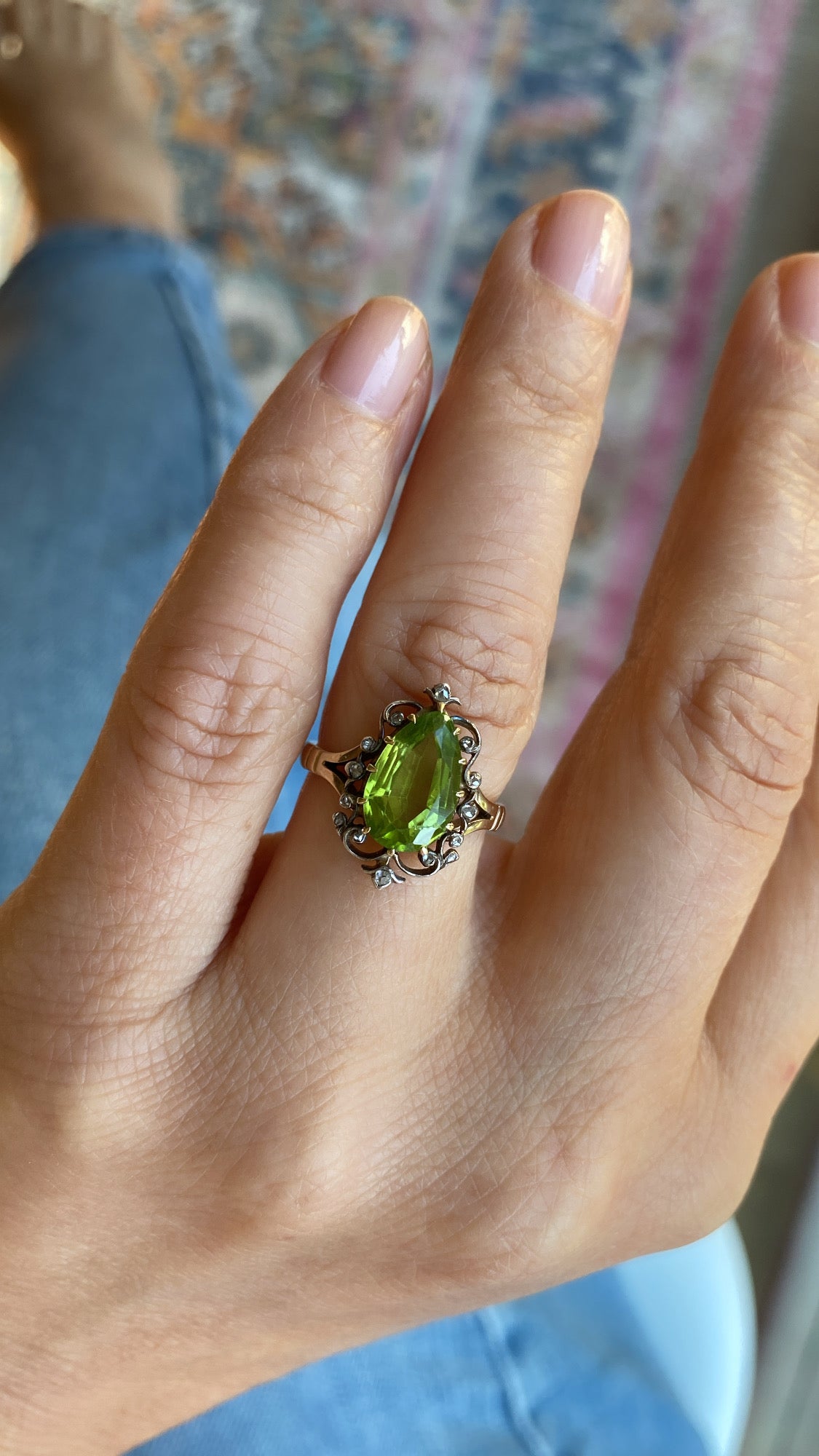 the pear shaped peridot