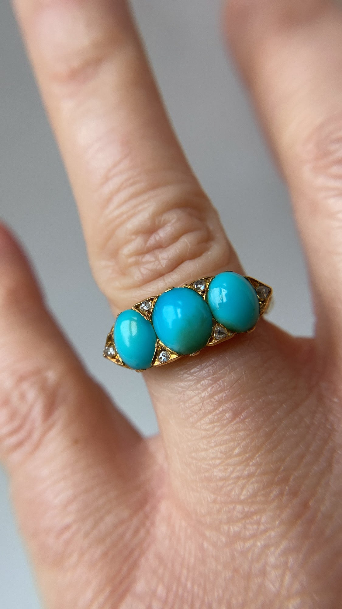 the turquoise three stone