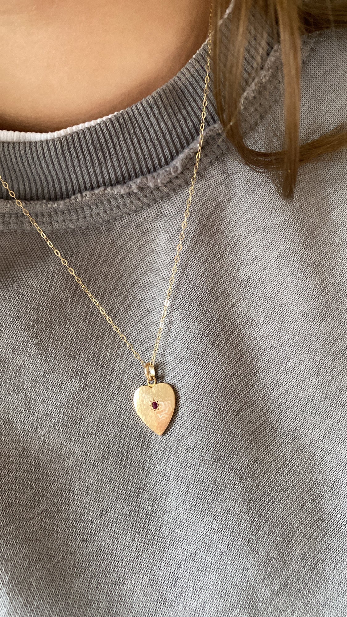 the ruby heart charm