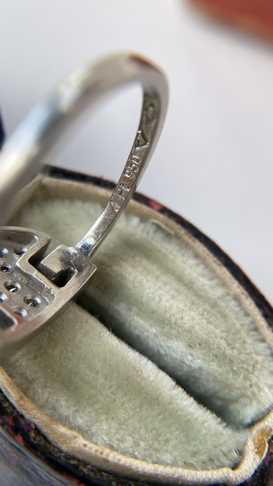 the diamond half moon ring
