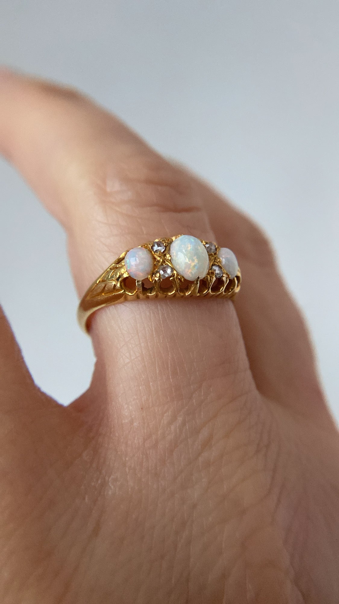 the opal three stone