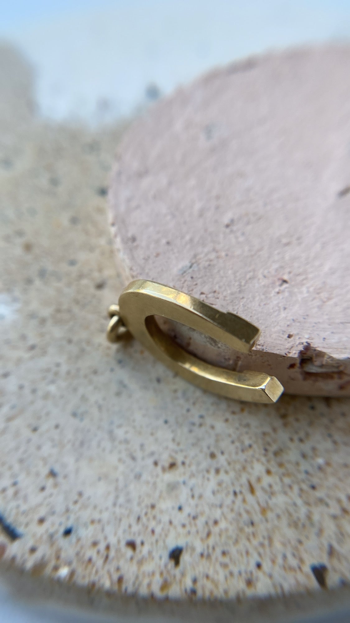 antique lucky horseshoe charm