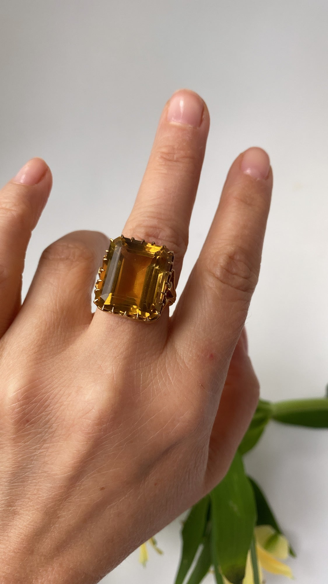the citrine cocktail ring/ layaway 4