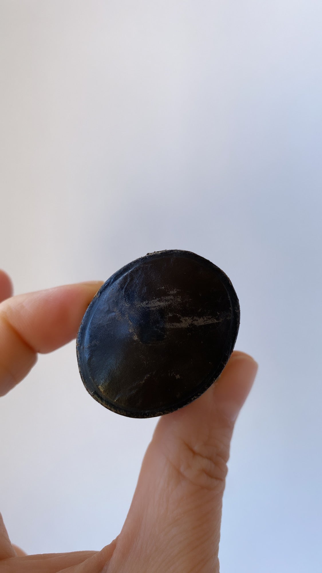 oval shaped, little brown box