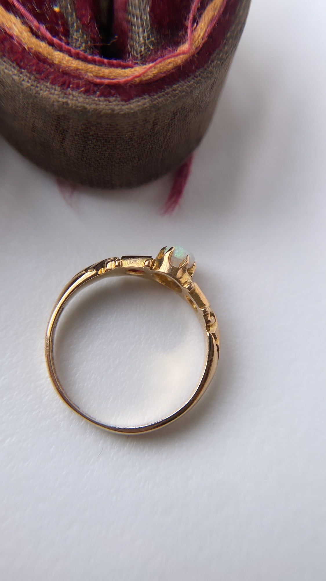 opal and ruby ring