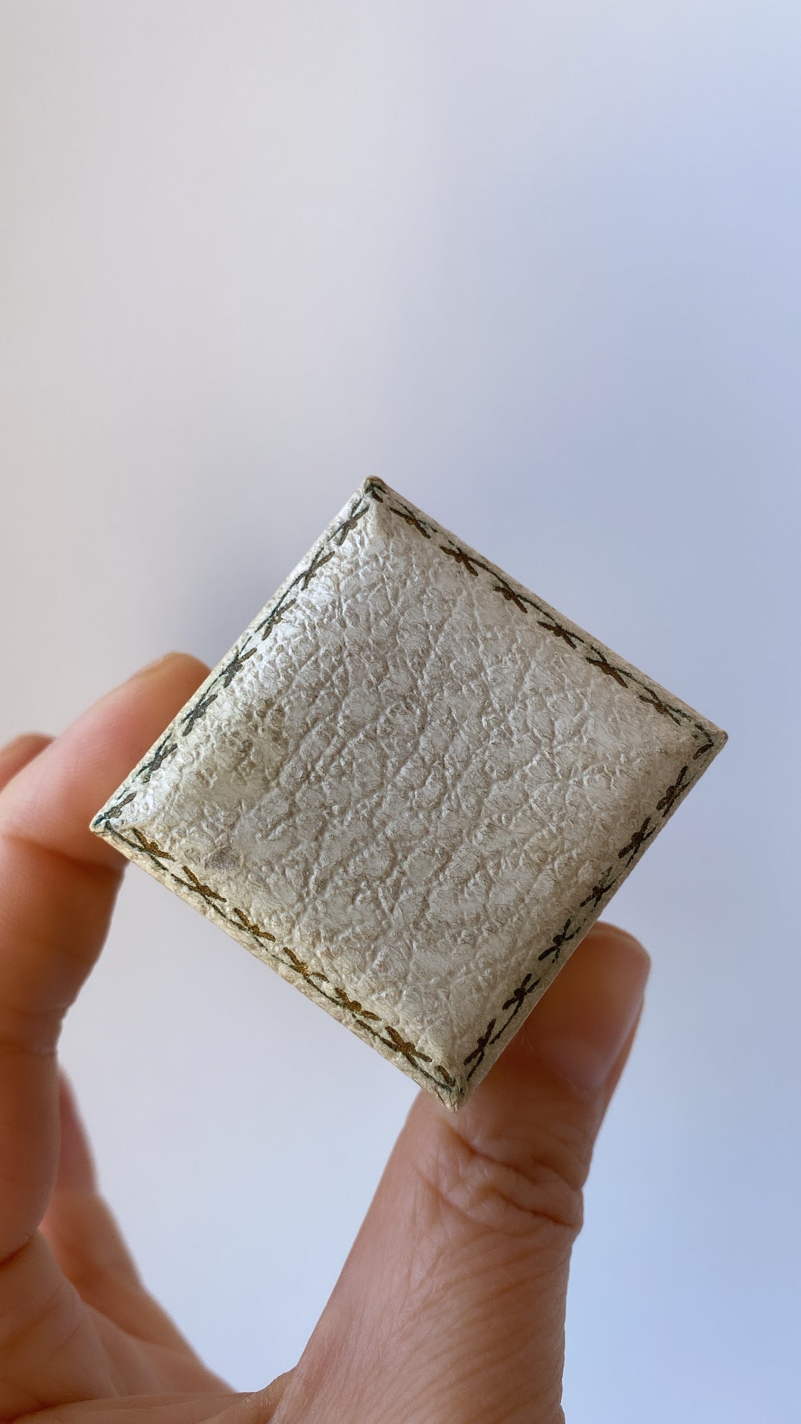 Jackson, Macclesfield, little ivory cream box