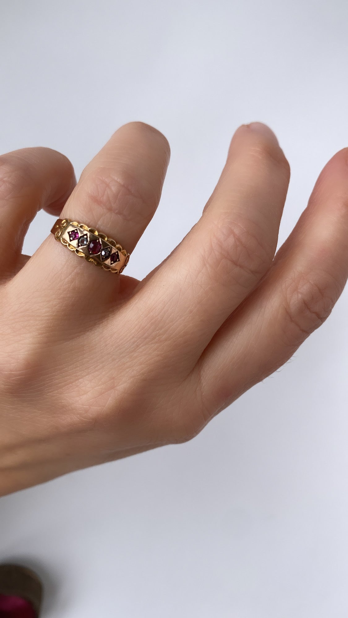 the victorian ruby and diamond ring