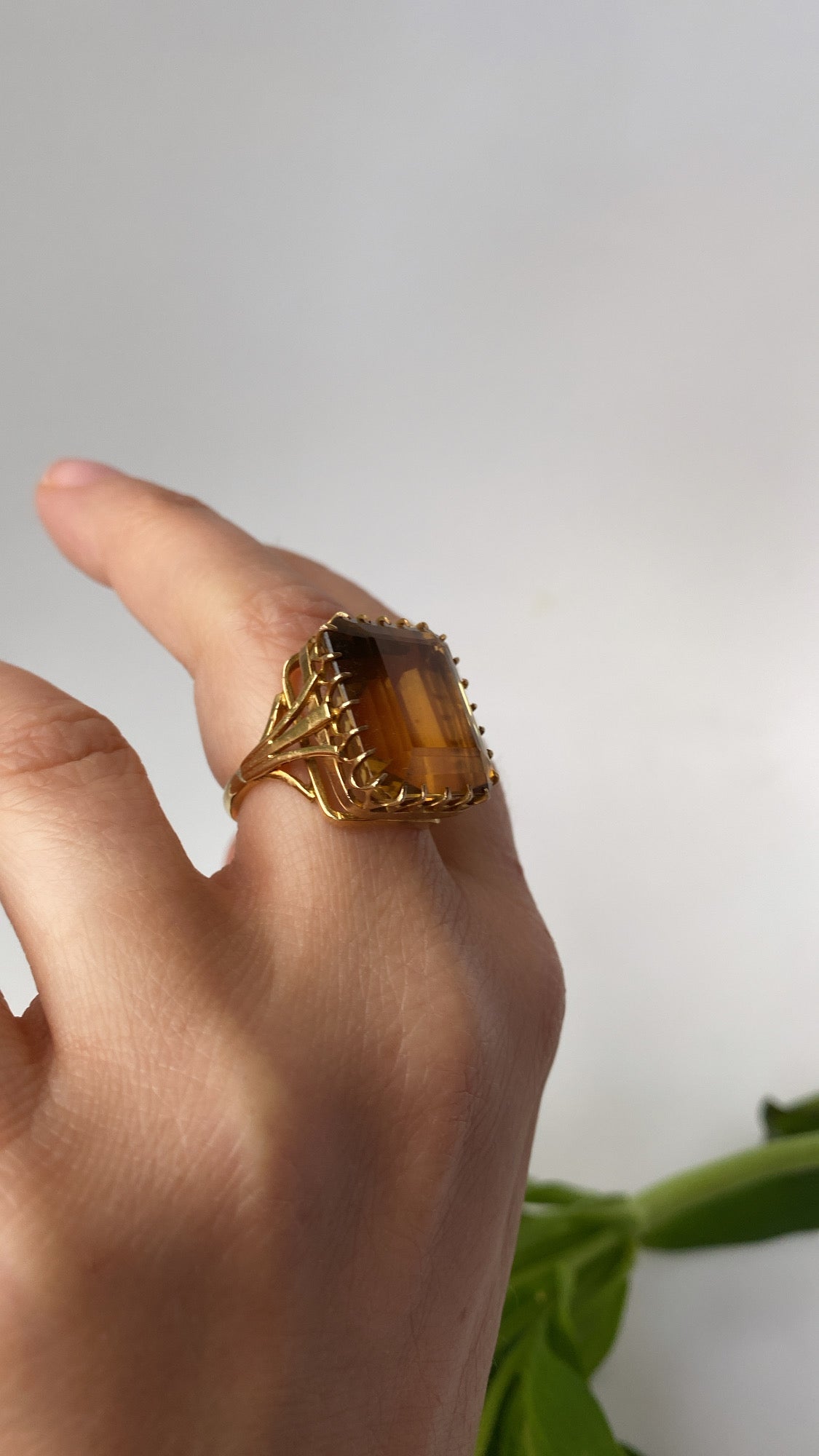 the citrine cocktail ring/ layaway 4