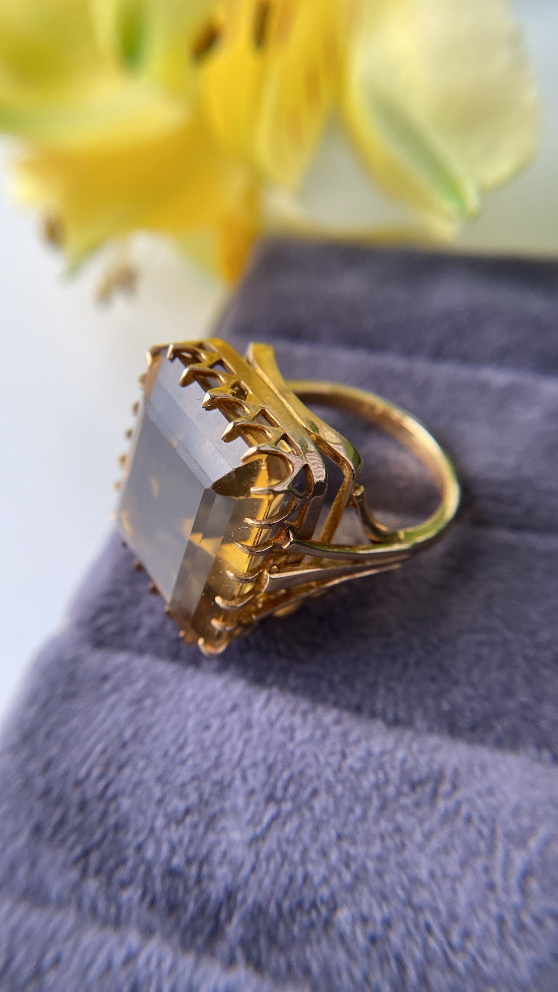 the citrine cocktail ring/ layaway 4