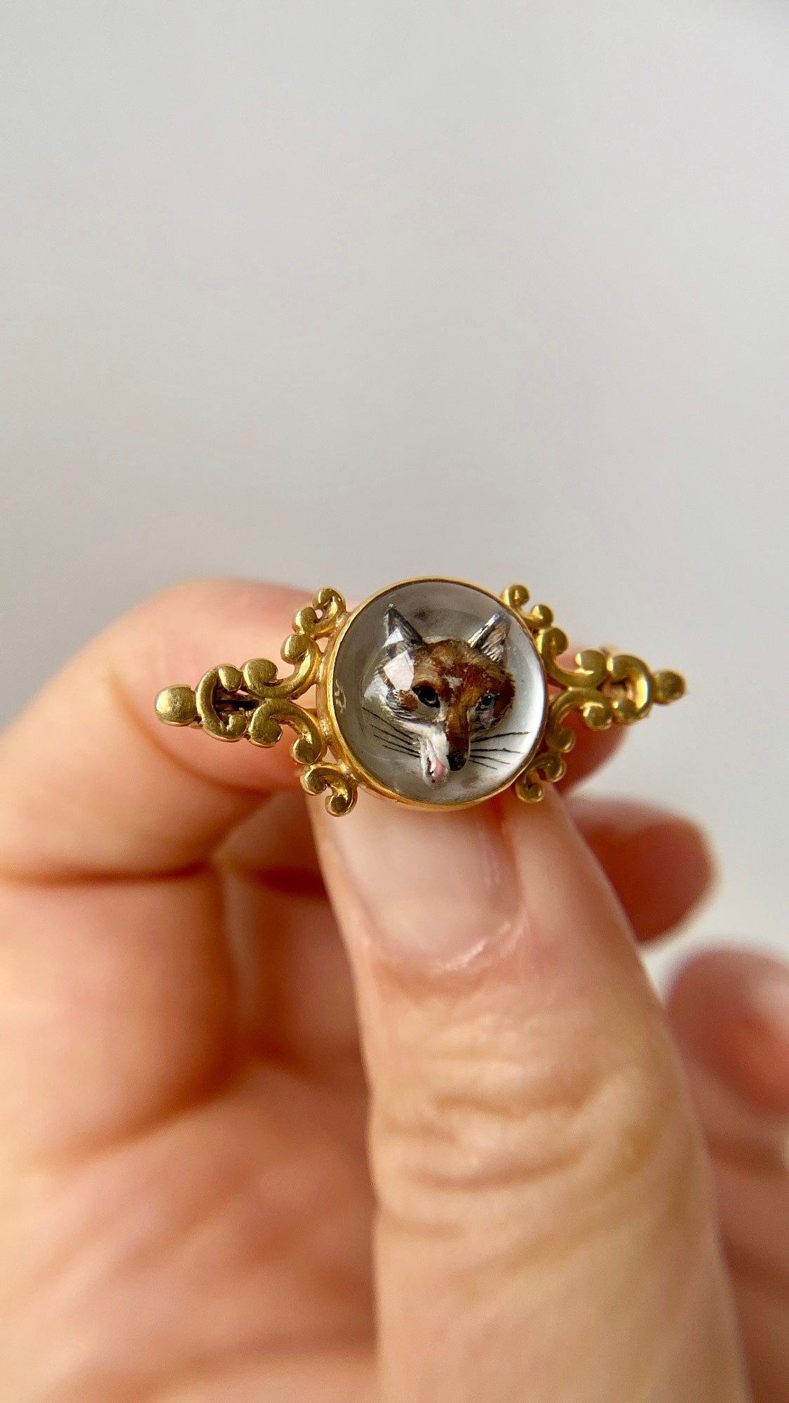 the Essex crystal fox brooch