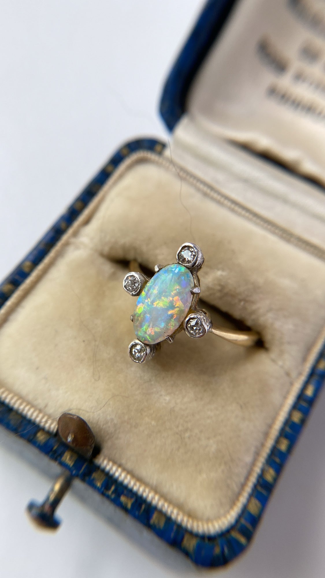 the rainbow opal ring