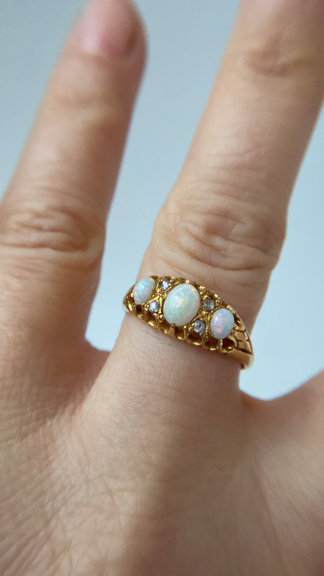 the opal three stone