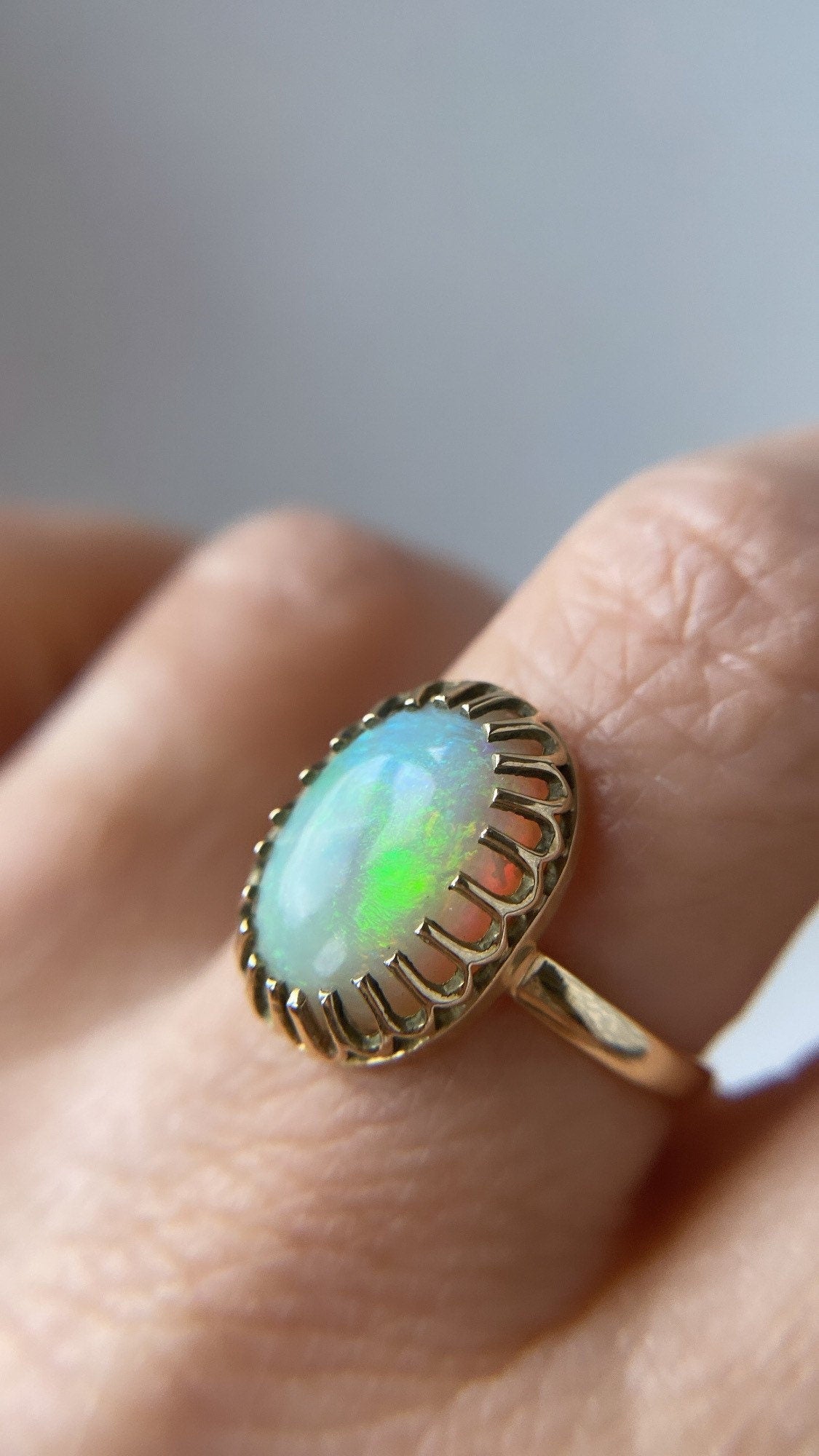 antique opal ring