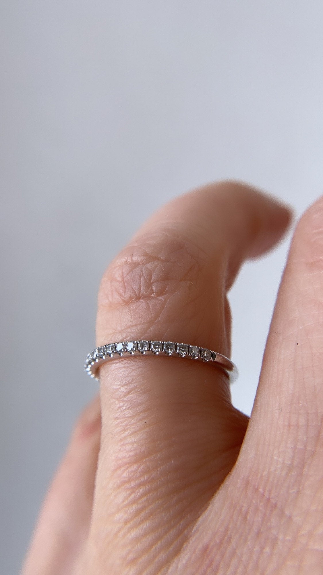 slim diamond stacking band
