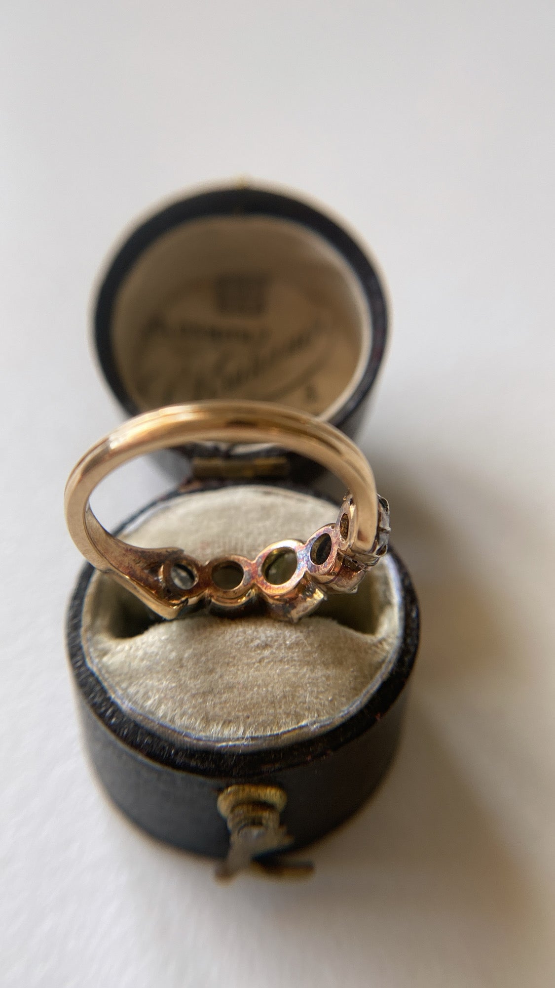 sold/ layaway 2/the rosecut diamond half hoop