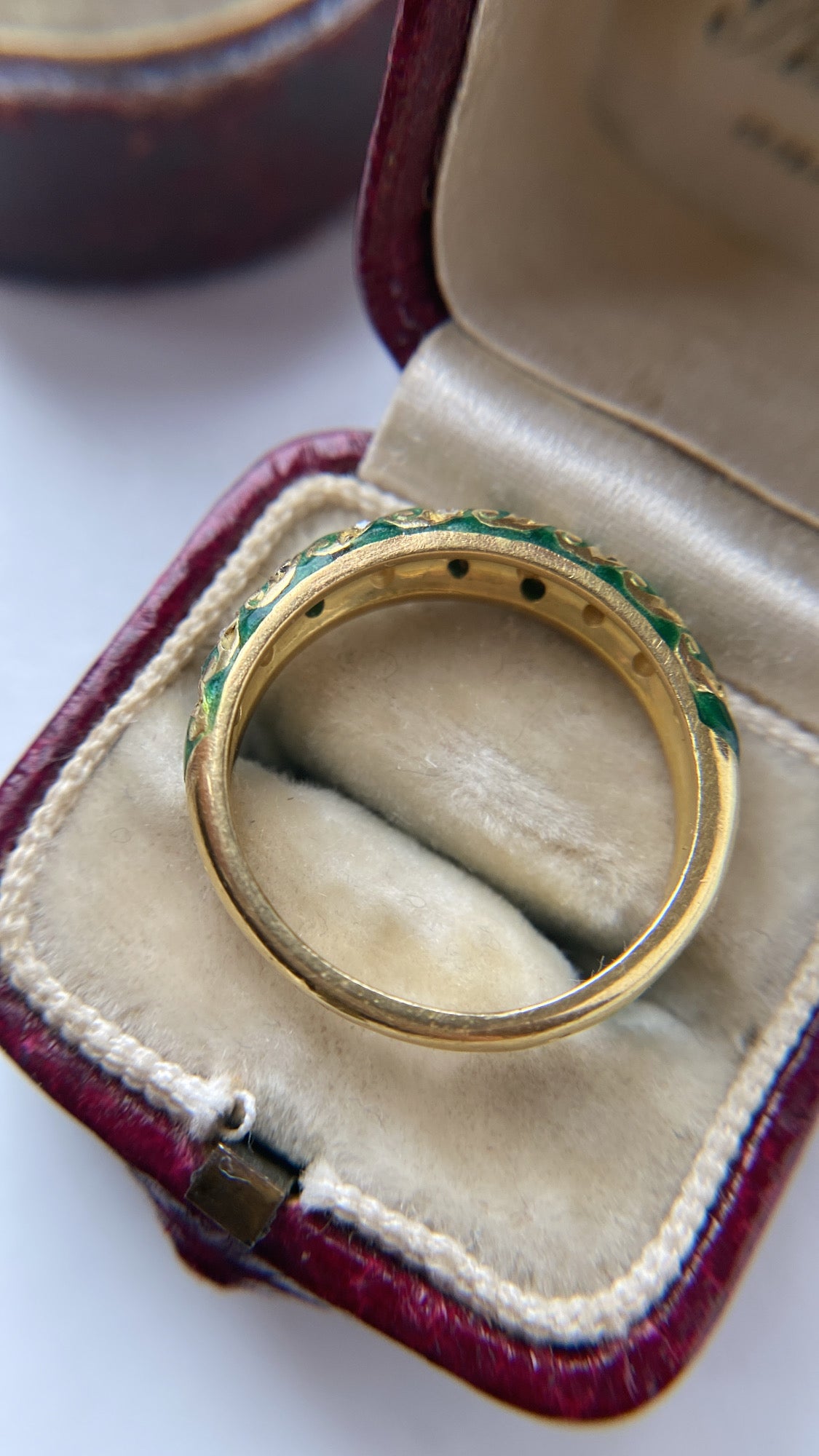the french enamel and diamond band