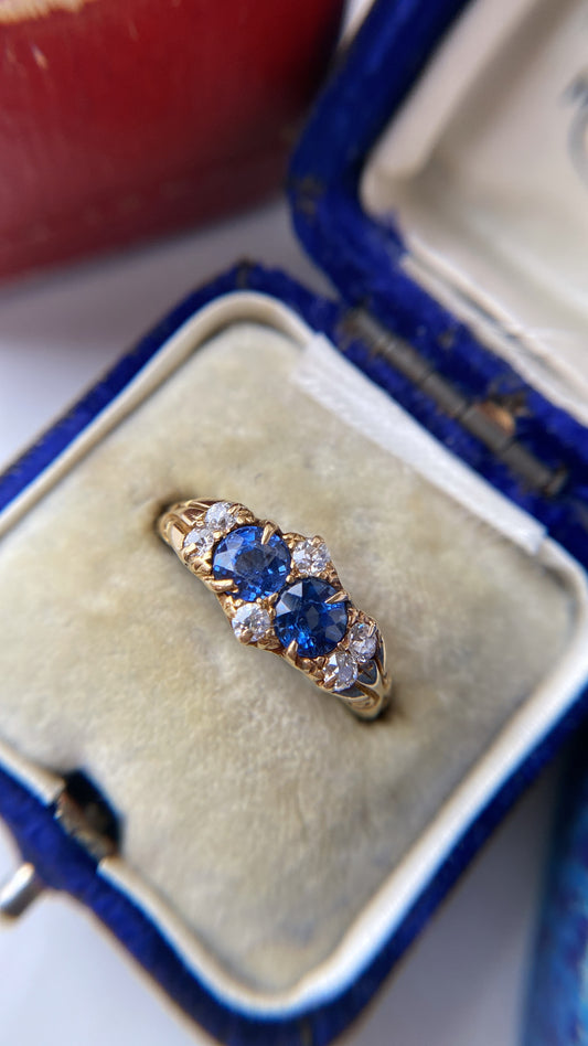 the sapphire and diamond ring