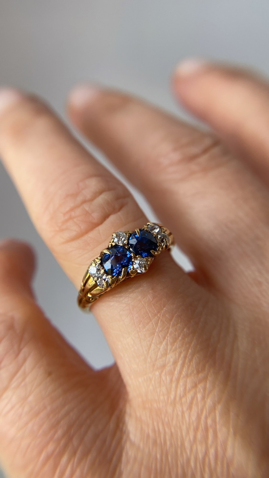the sapphire and diamond ring