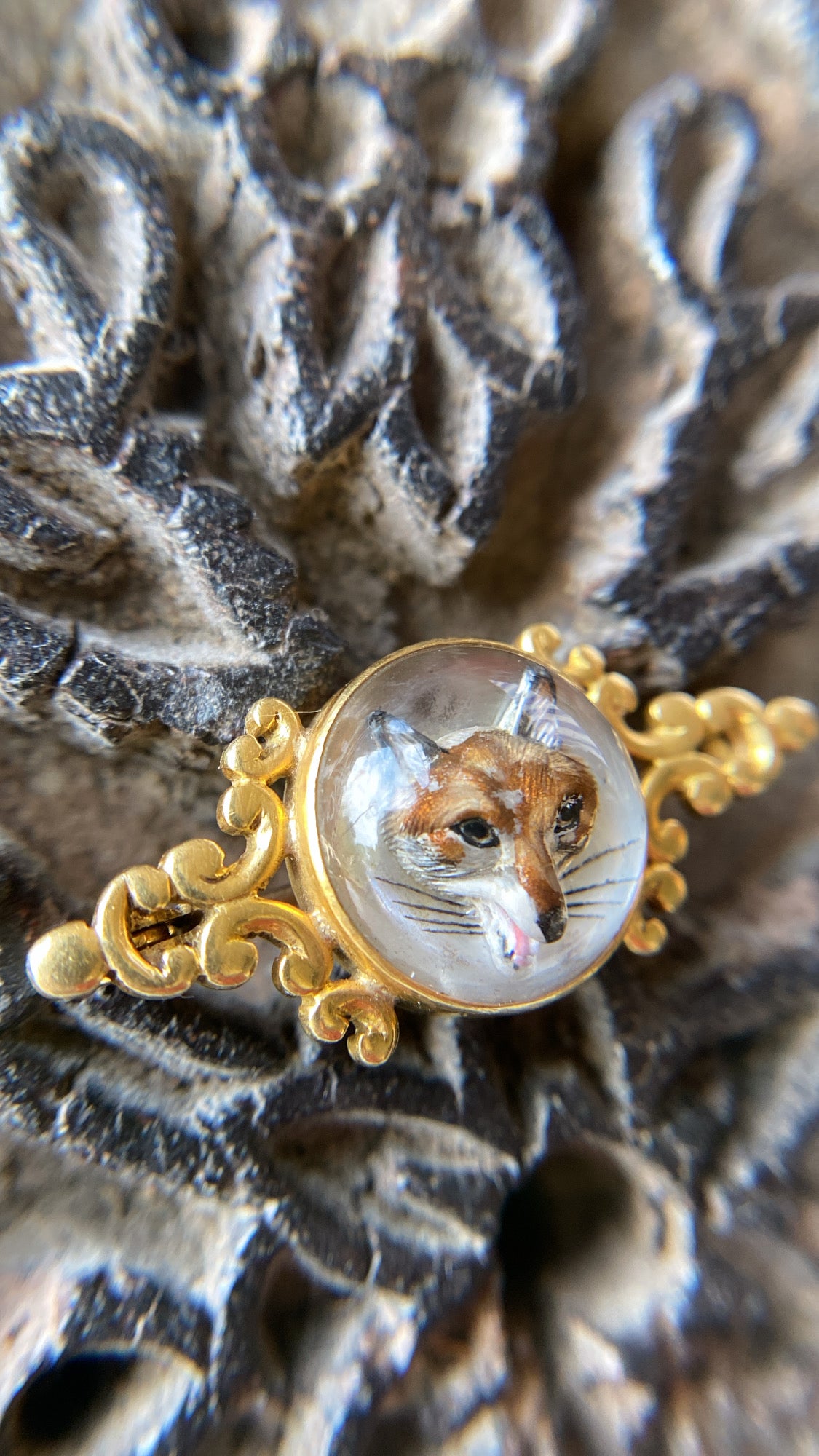 the Essex crystal fox brooch