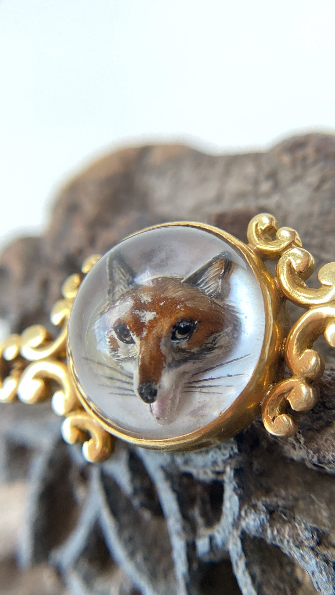 the Essex crystal fox brooch