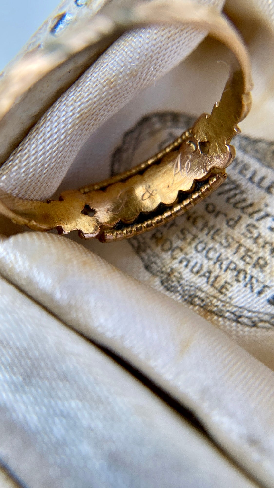 two row ruby and pearl band