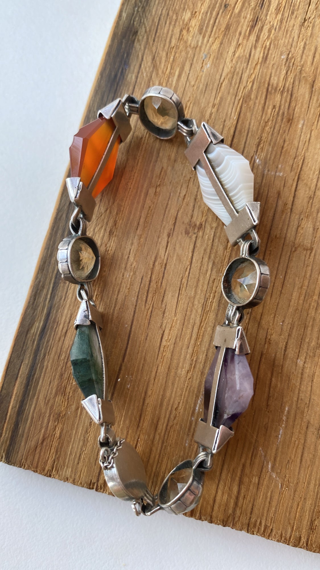 the Scottish agate and cairngorm bracelet