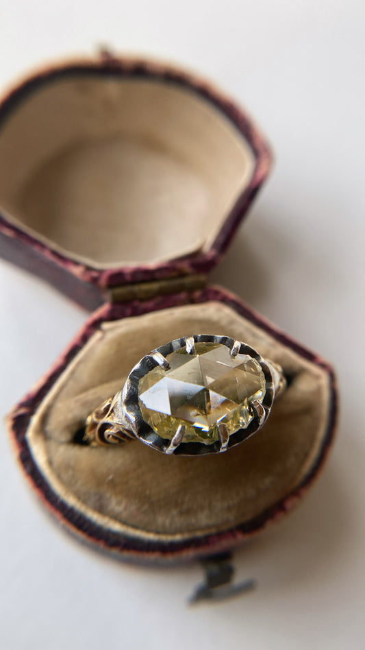 antique Dutch rosecut diamond ring
