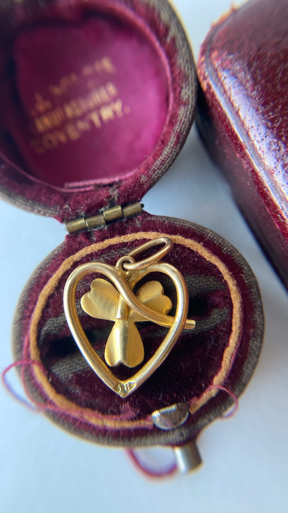 the enamel and diamond heart pendant // on hold// reserved