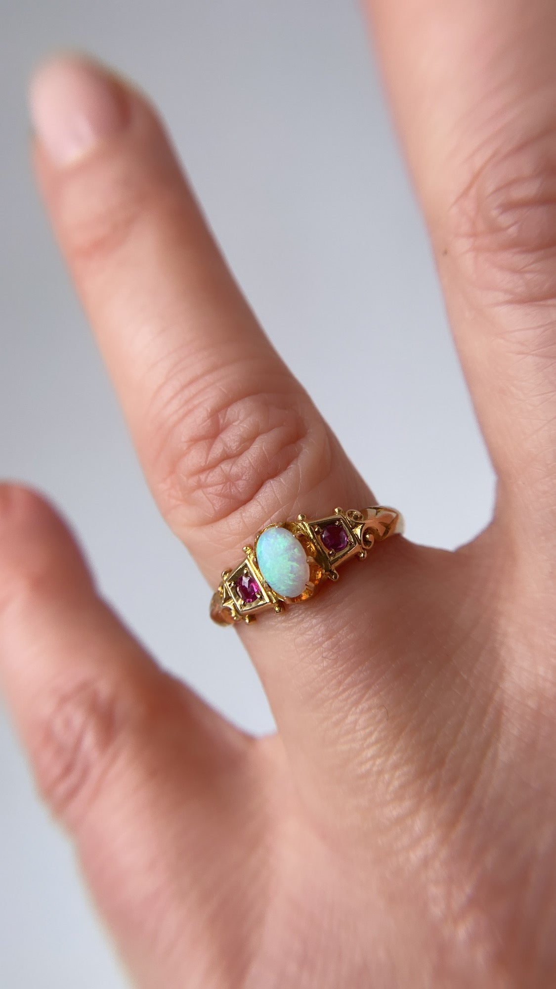 opal and ruby ring
