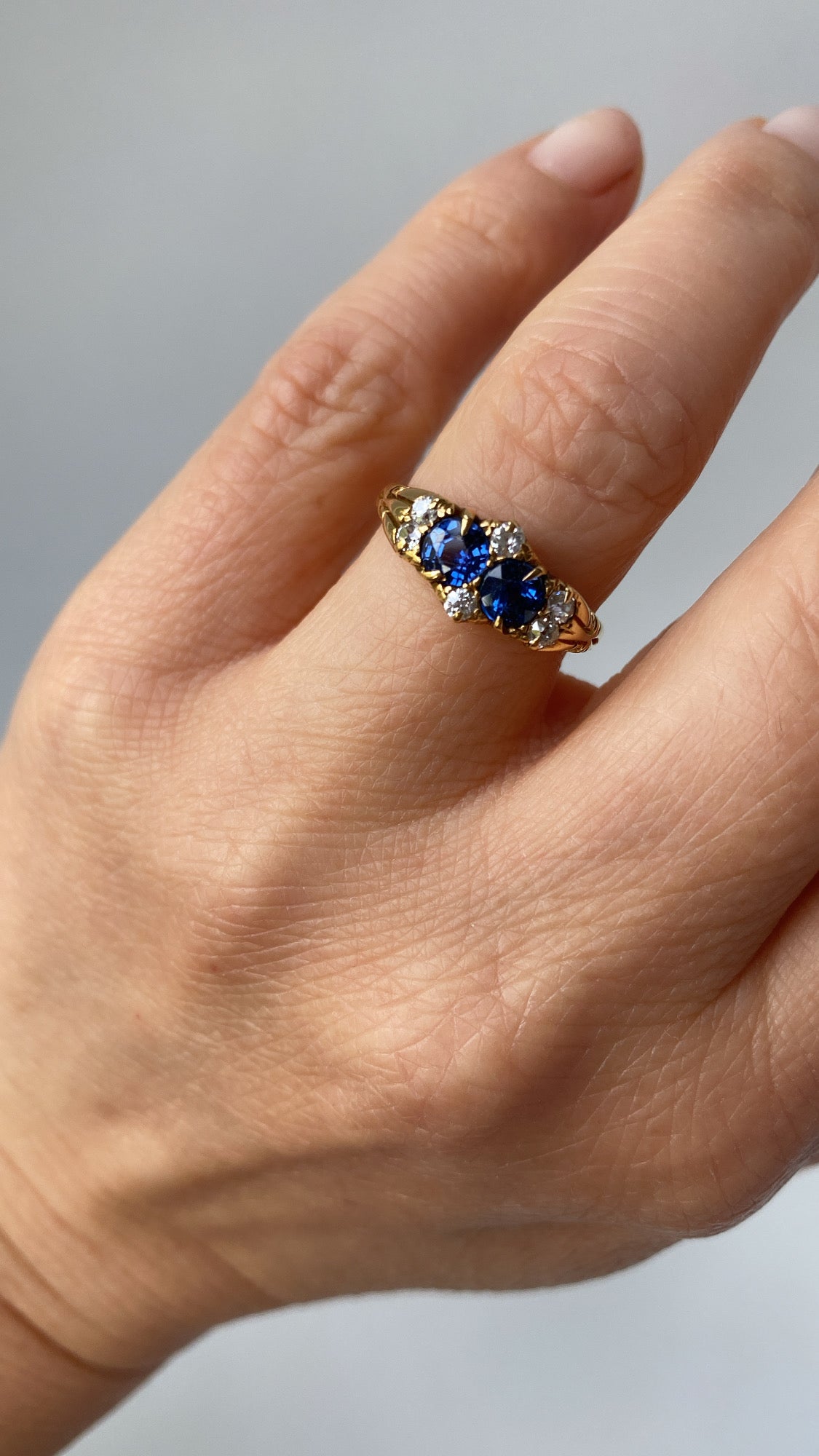 the sapphire and diamond ring