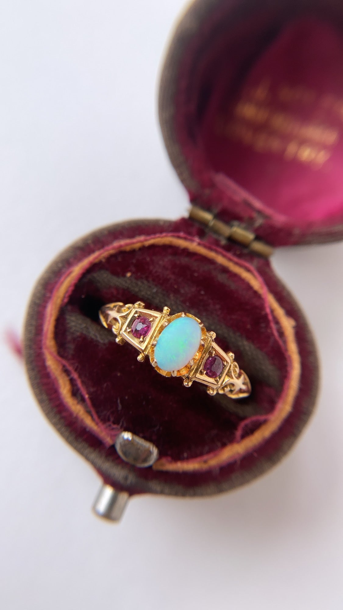 opal and ruby ring