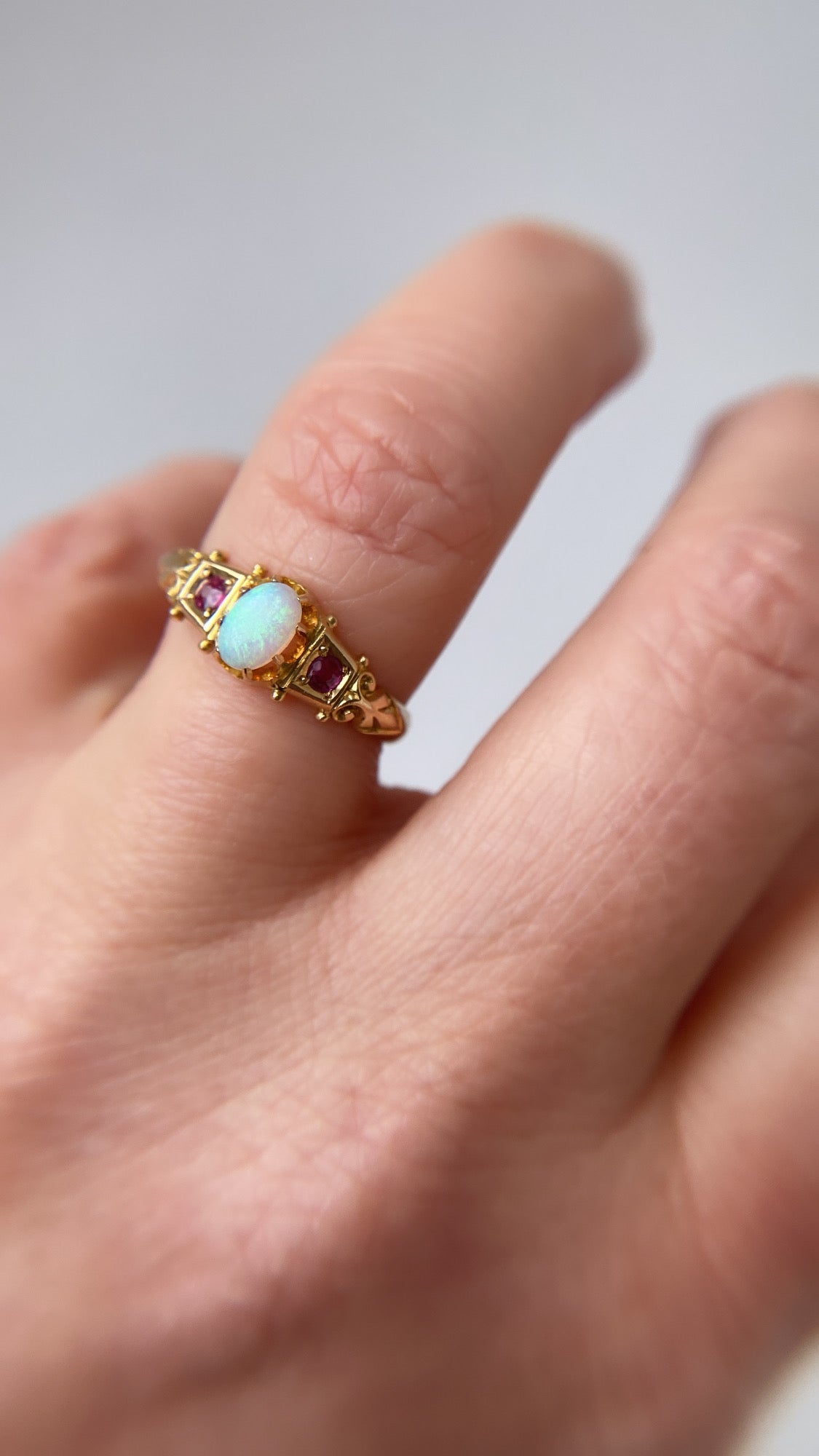opal and ruby ring