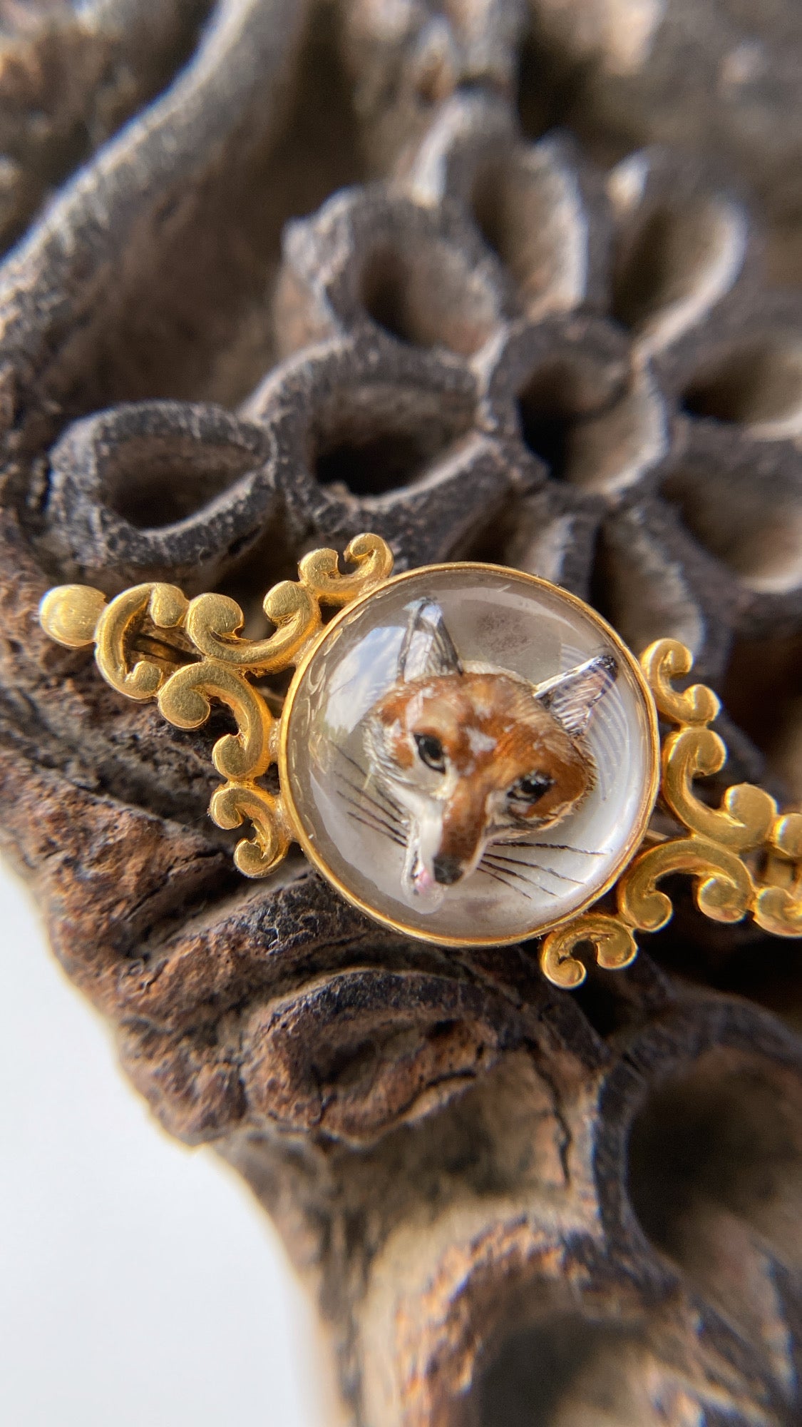 the Essex crystal fox brooch