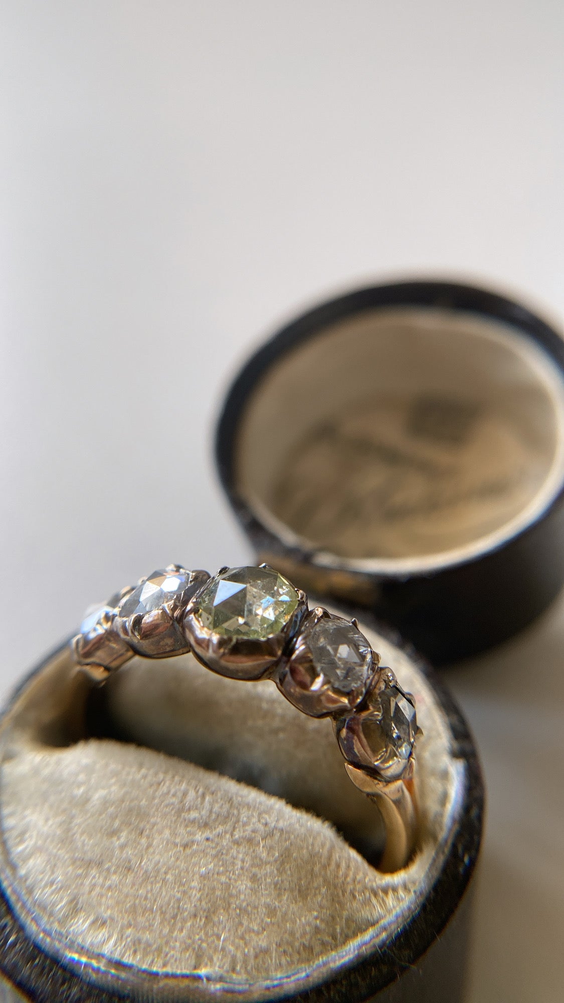 sold/ layaway 2/the rosecut diamond half hoop