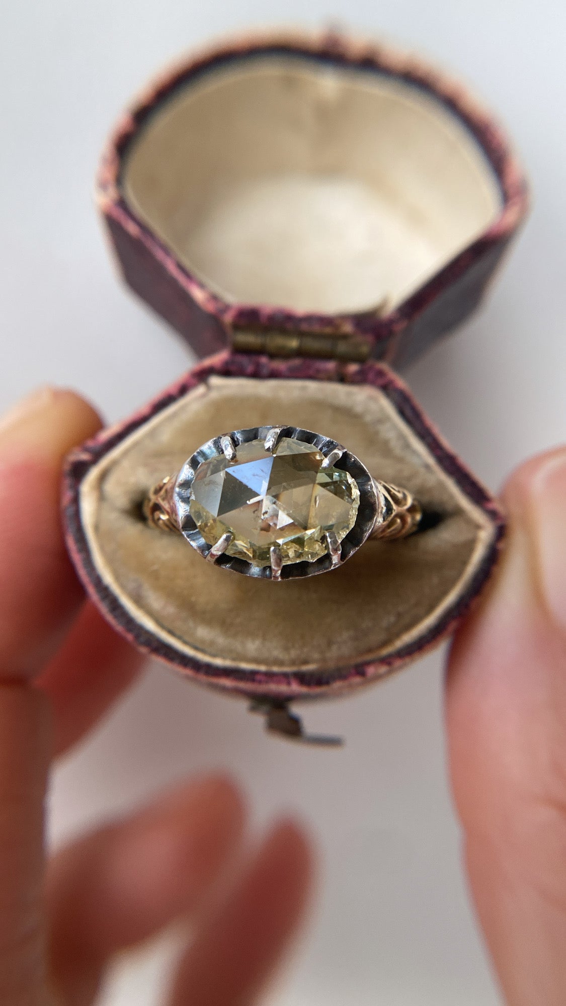 antique Dutch rosecut diamond ring