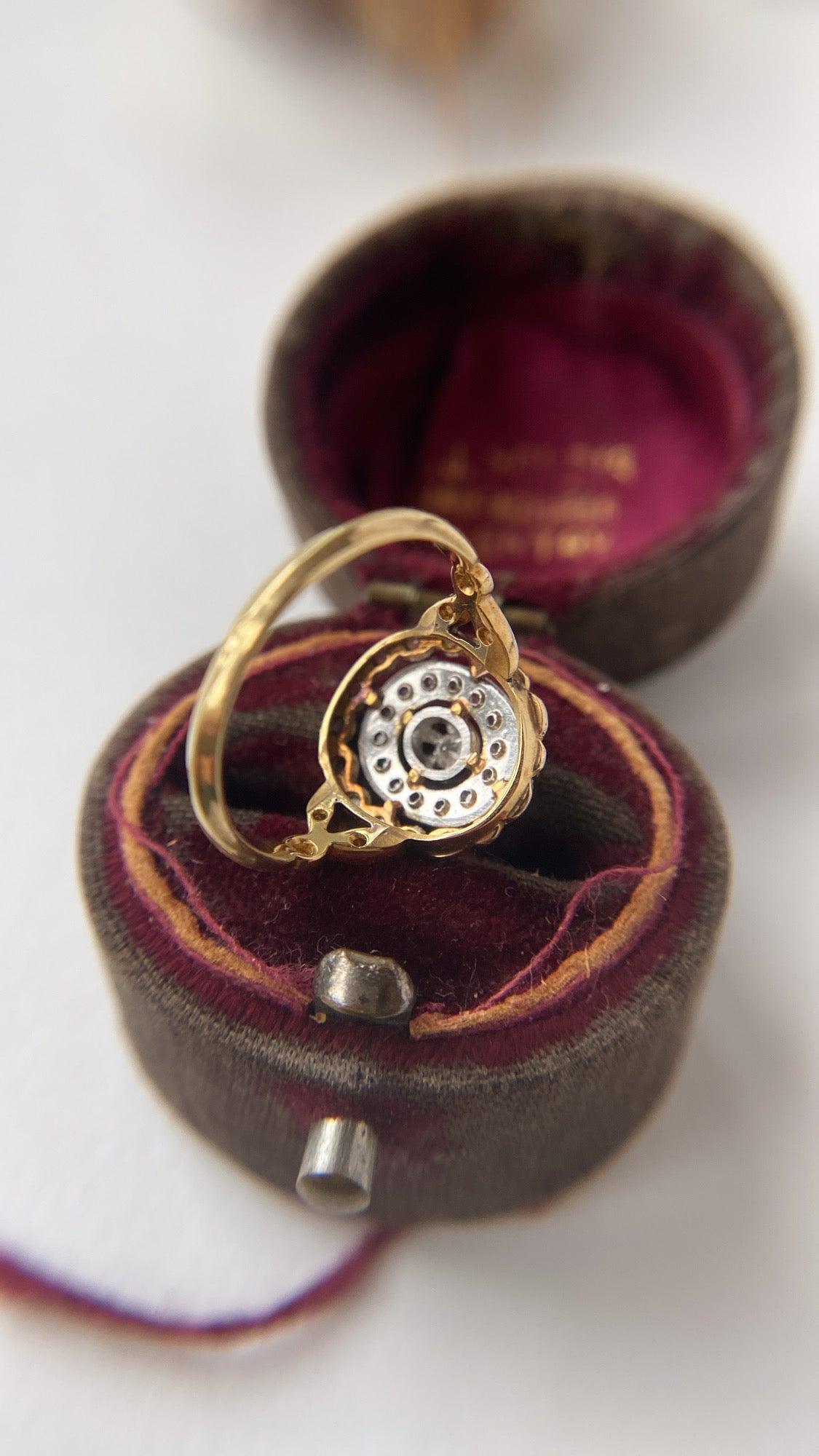 the French diamond lace ring