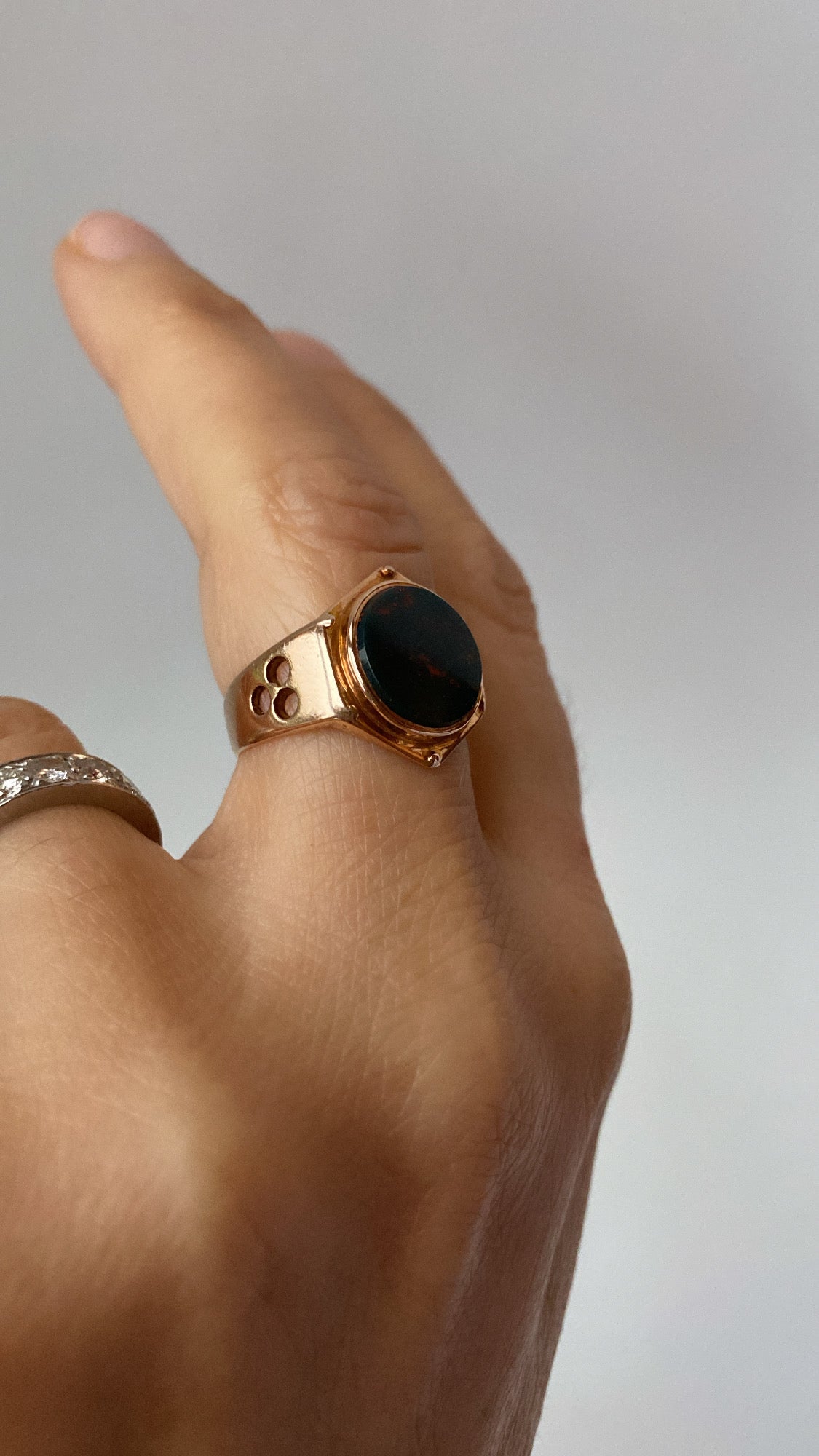 the antique bloodstone signet