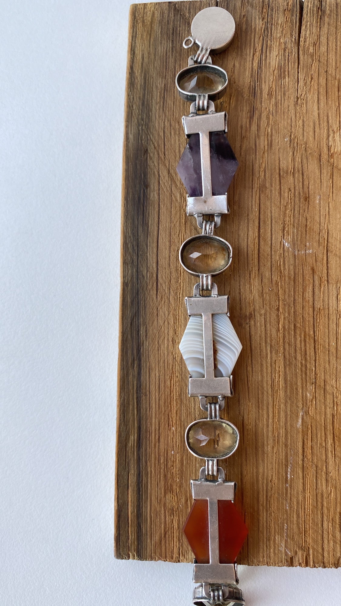 the Scottish agate and cairngorm bracelet