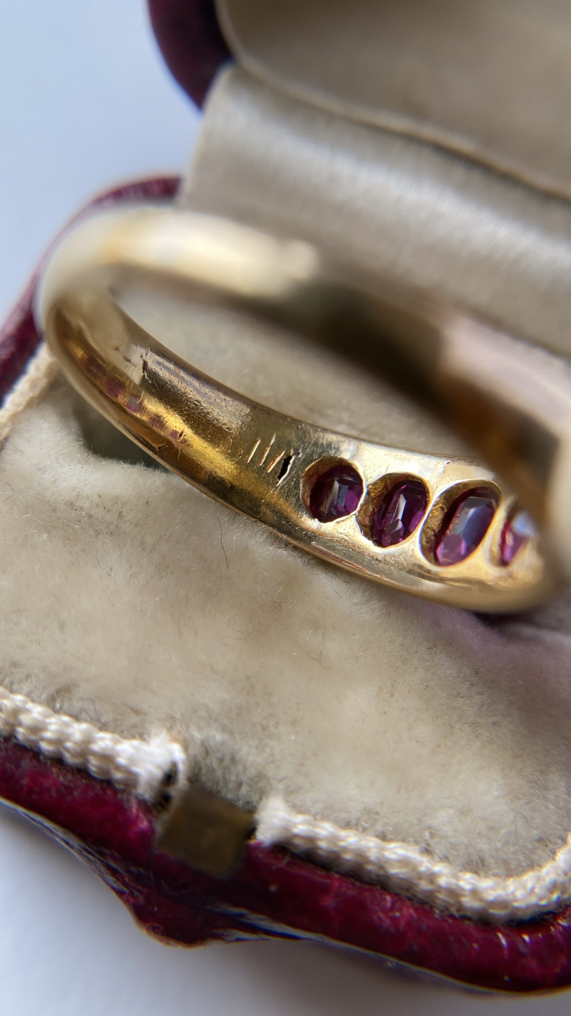 the five stone ruby ring