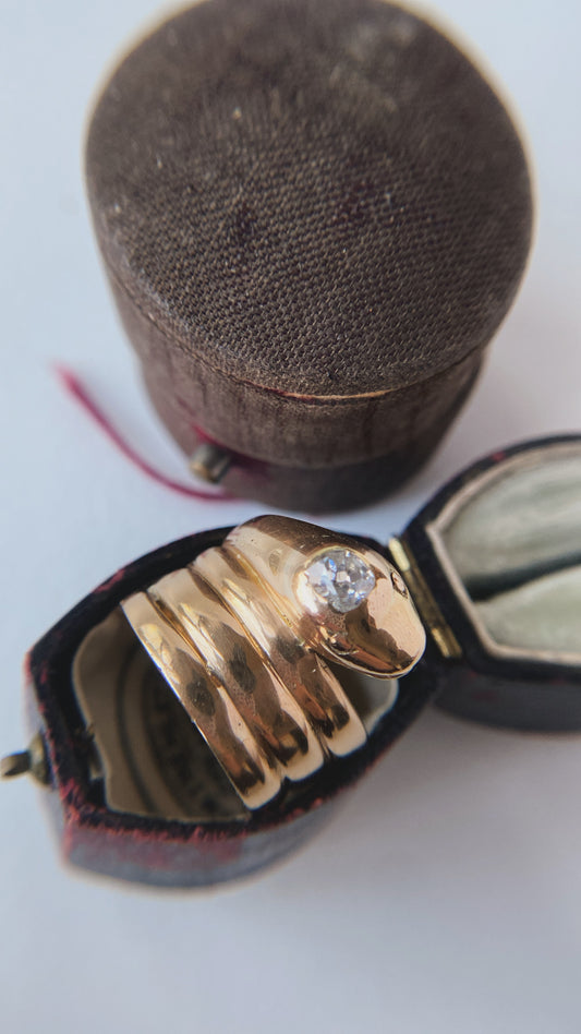 the Victorian snake ring