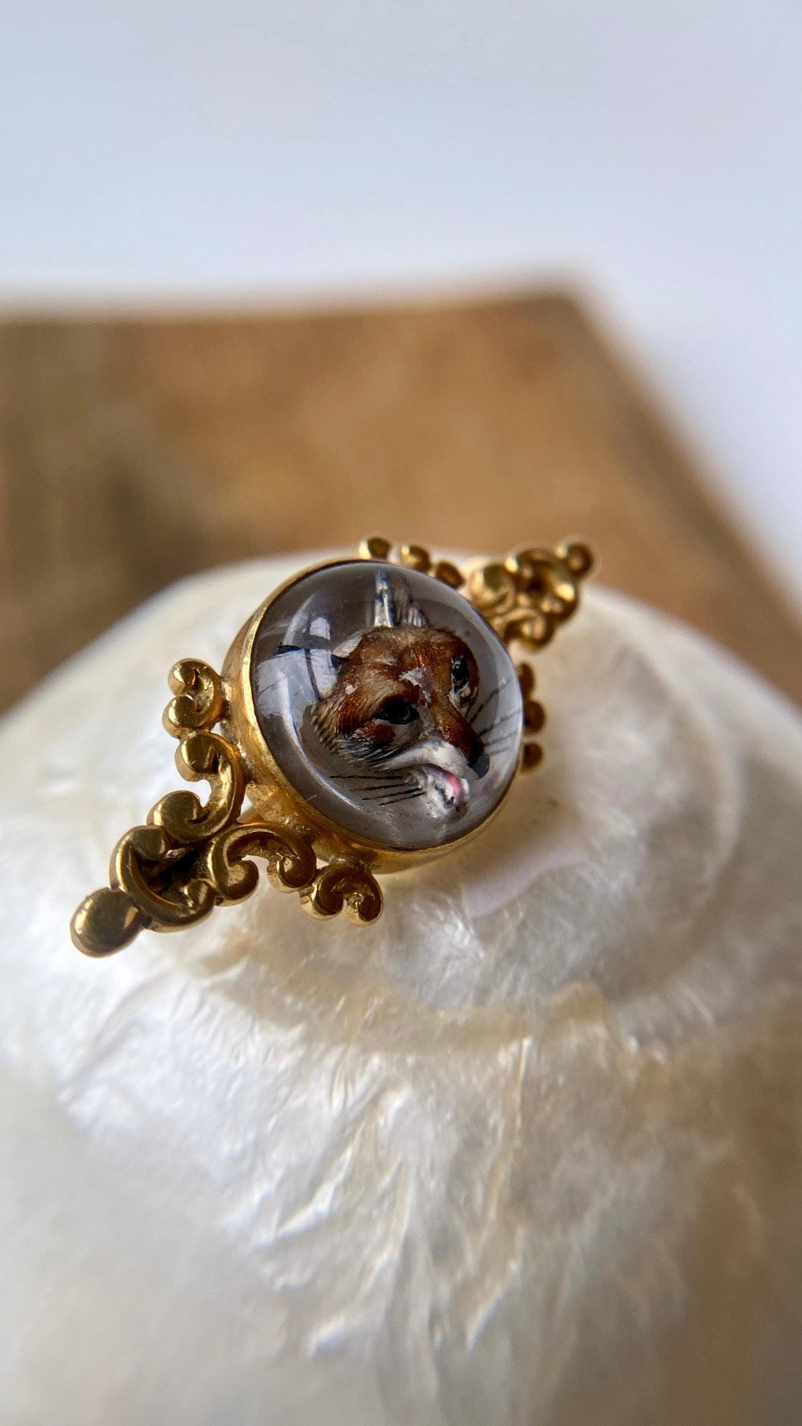 the Essex crystal fox brooch
