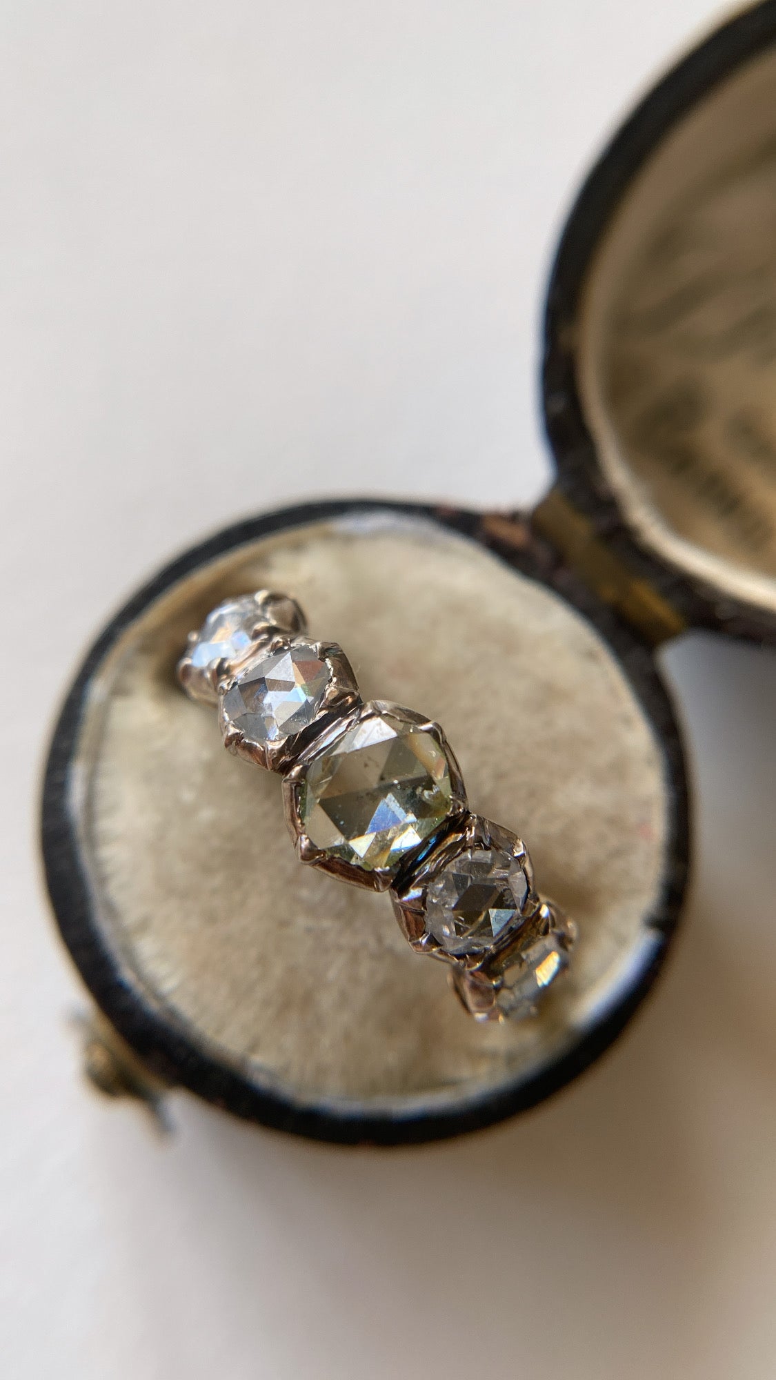 sold/ layaway 2/the rosecut diamond half hoop
