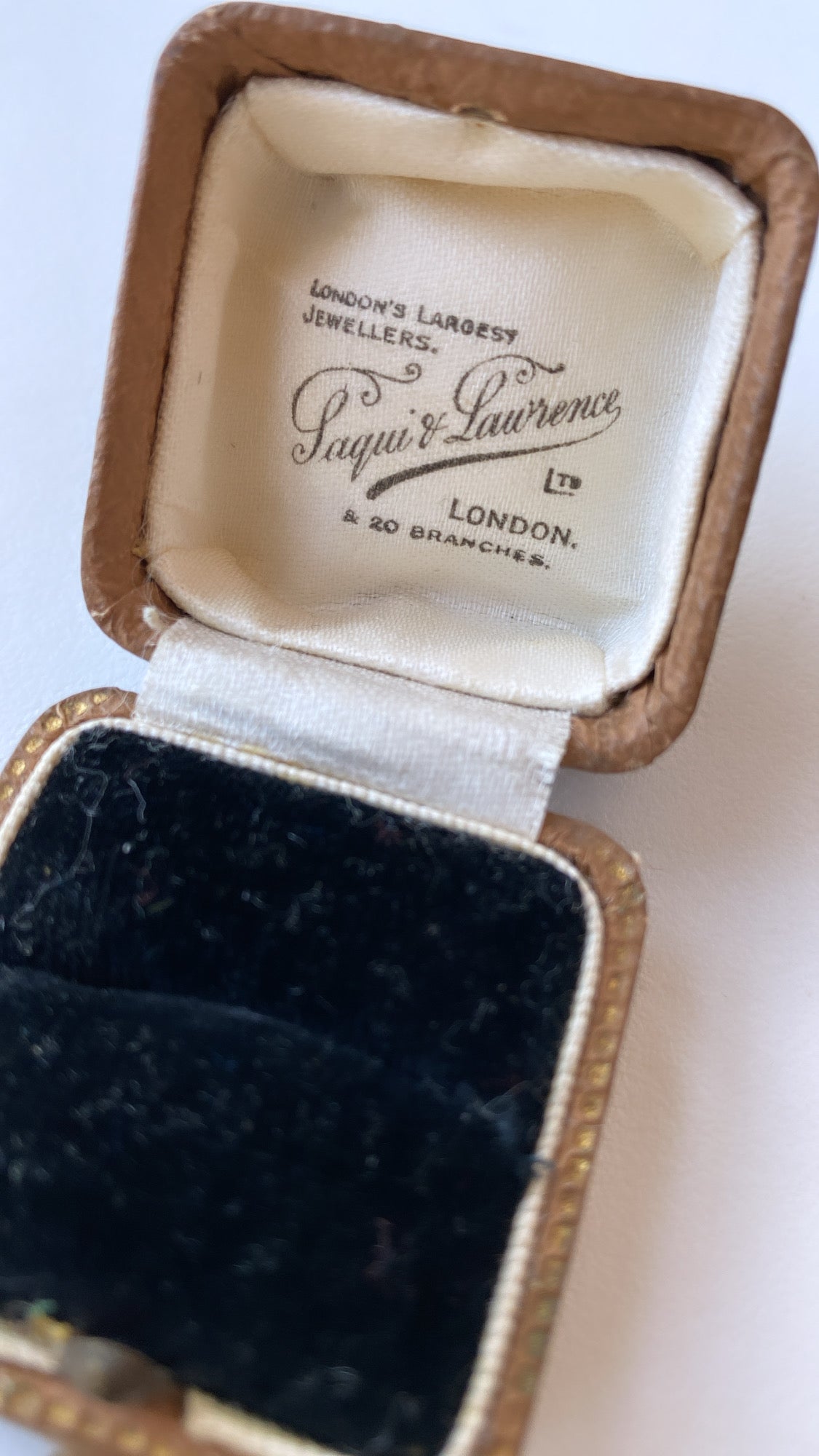 Saqui & Lawrence Ltd, London, little brown box
