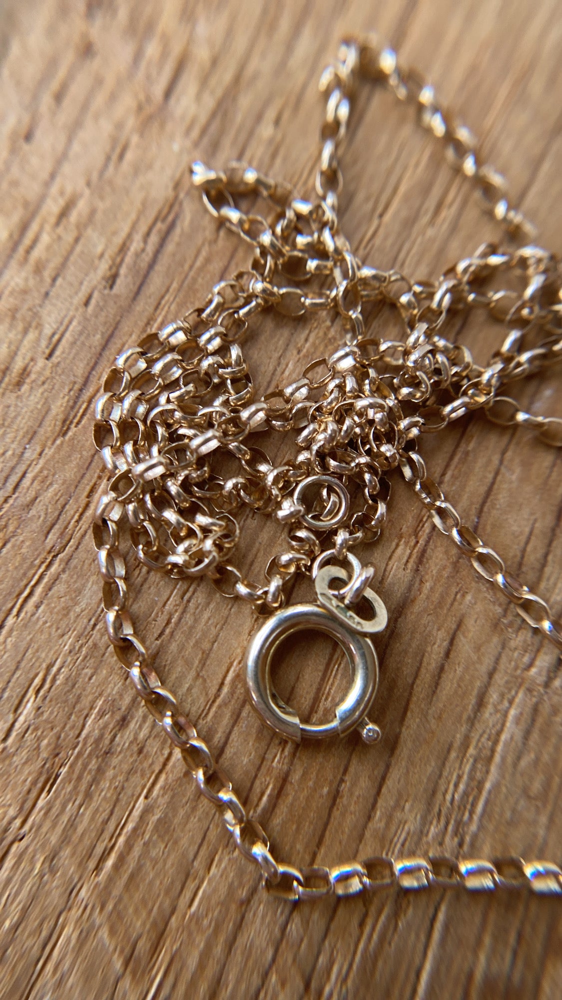 the 9ct yellow gold chain